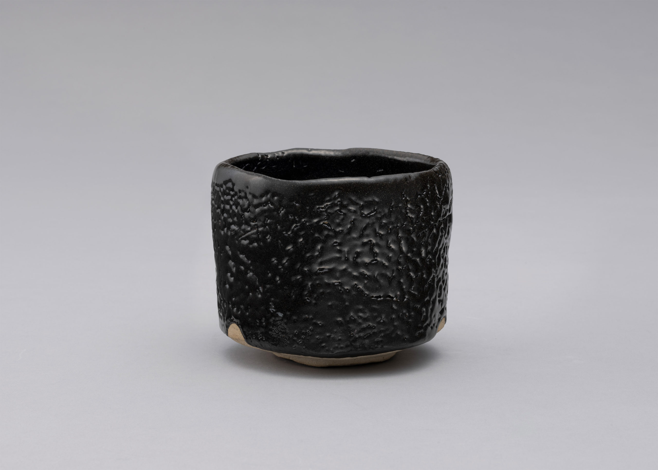 堀一郎】最上位作 鼠志野茶碗 師 加藤孝造 共箱 保証 鼠志野